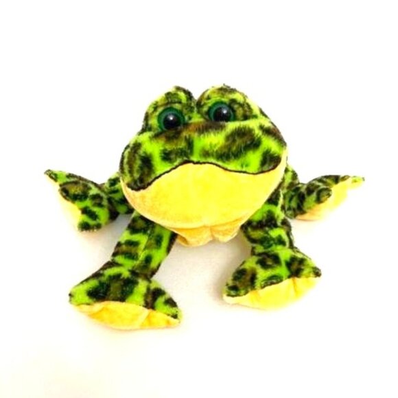 GANZ Webkinz Bullfrog Bean Bag Plush Stuffed Animal Soft Toy HM114 - Picture 1 of 8